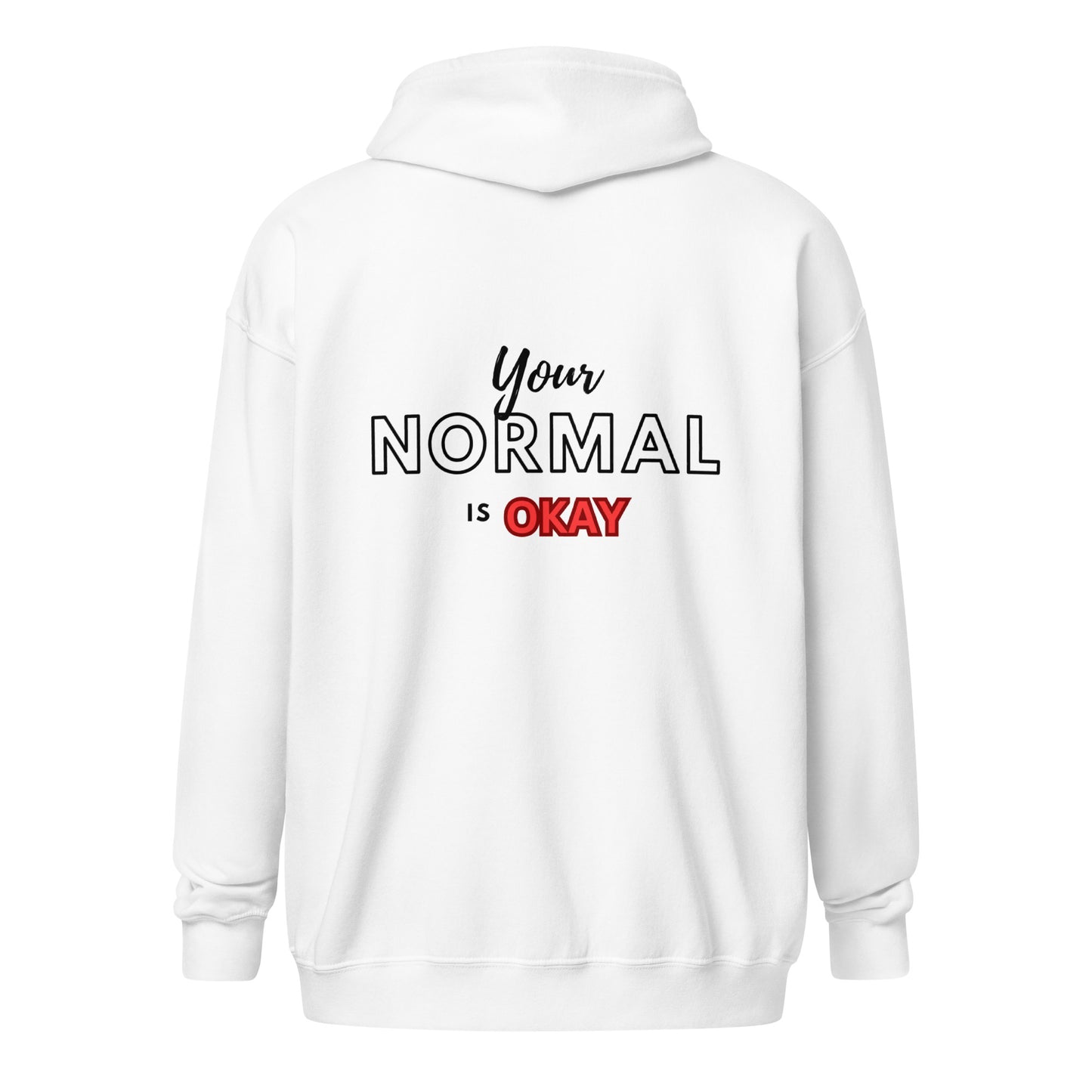 Your Normal is Okay - Unisex heavy blend zip hoodie